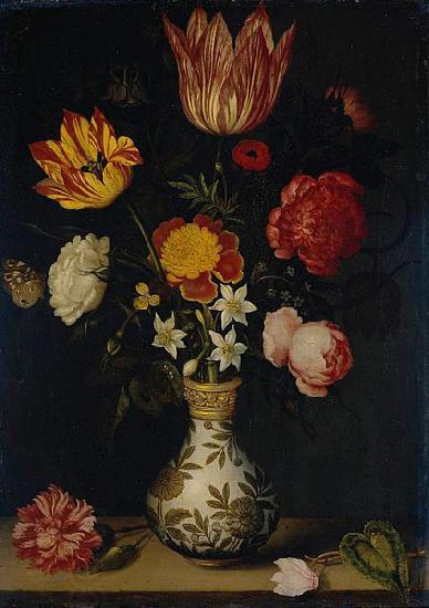Ambrosius Bosschaert Still Life with Flowers in a Wan-Li vase China oil painting art